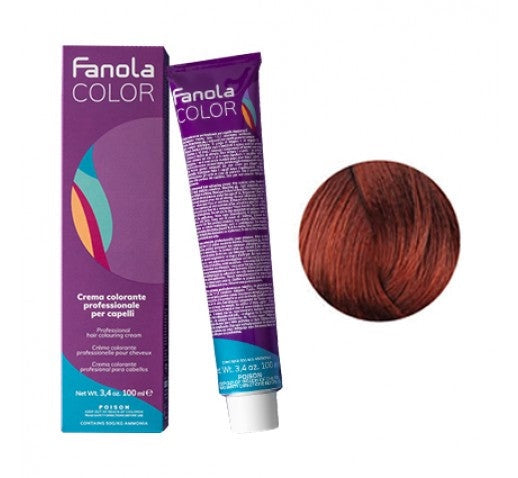 Fanola Permanent Colour 7.44 Medium Intensive Copper Blonde 100ml