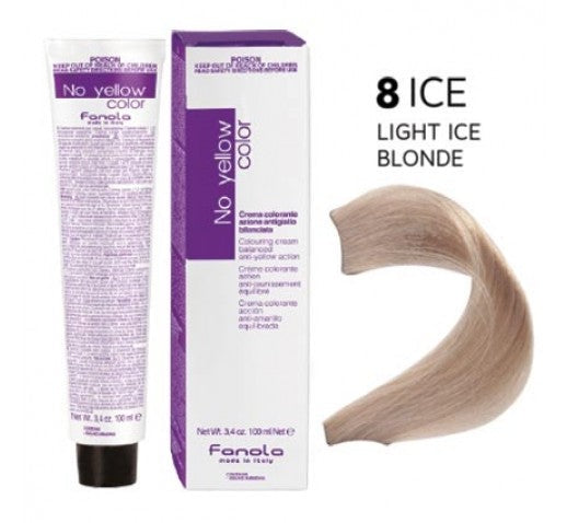 Fanola No Yellow Colour 8 Ice Light Ice Blonde 100ml