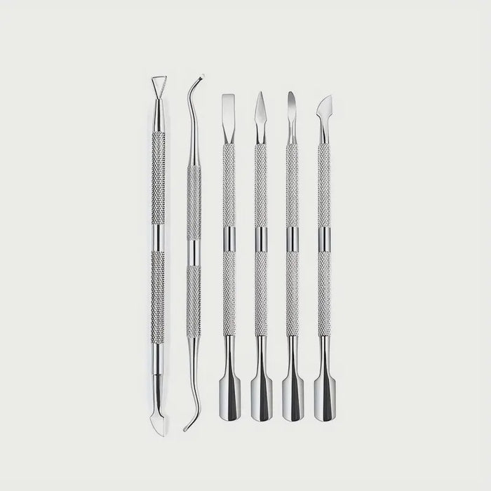 Stainless Steel Cuticle Remover Set 6PCS