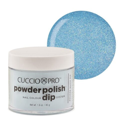 Cuccio Pro - Baby Blue Glitter Dipping Powder 1.6oz