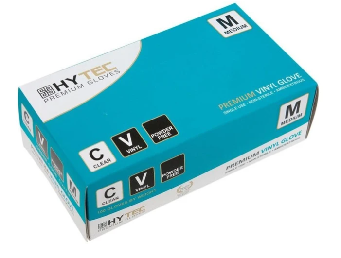 Hytec - Powder Free - Vinyl Clear Medium 100pk
