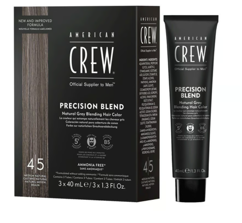 American Crew - Precision Blend Shades - Color 4/5 Medium Natural 3x40ml