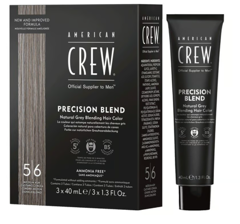 American Crew - Precision Blend Shades - Color 5/6 Medium Ash 3x40ml