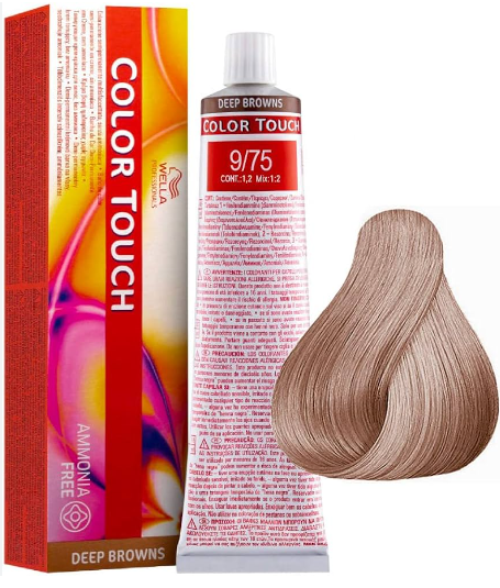 Wella Colour Touch - 9/75 Very Light Blonde Brown Mahogany 60g