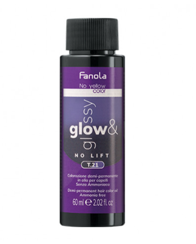 Fanola No Yellow Glow & Glossy Oil Intense Ash Toner T.21 60ml