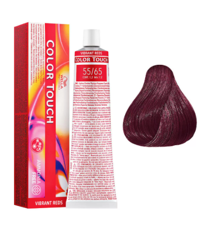 Wella Colour Touch - 55/65 Light Brown Intense Violet Mahogany 60g