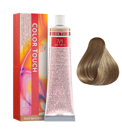 Wella Colour Touch - 7/1 Medium Blonde Ash 60g