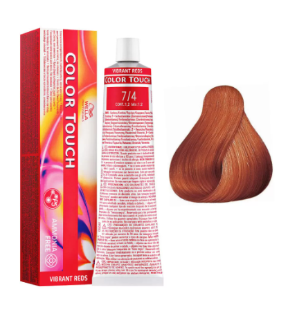 Wella Colour Touch - 7/4 Medium Red Blonde 60g