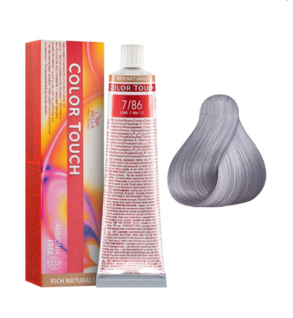 Wella Colour Touch - 7/86 Medium Blonde Pearl Violet 60g