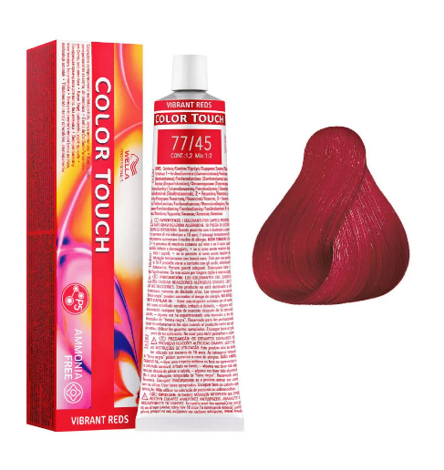 Wella Colour Touch - 77/45 Medium Blonde Intense Red Mahogany 60g