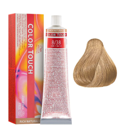 Wella Colour Touch - 8/38 Light Blonde Gold Pearl 60g