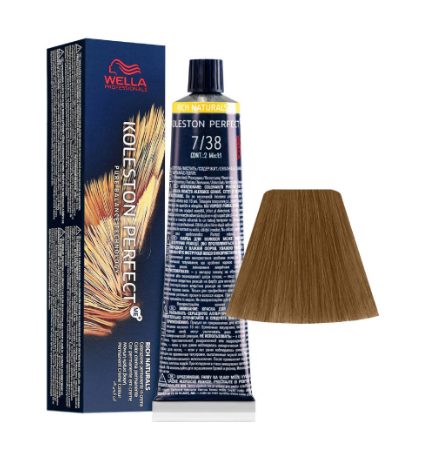 Wella Koleston Perfect - 7/38 Medium Blonde Golden Pearl