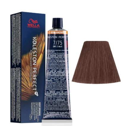 Wella Koleston Perfect - 7/75 Medium Blonde Brown Mahogany
