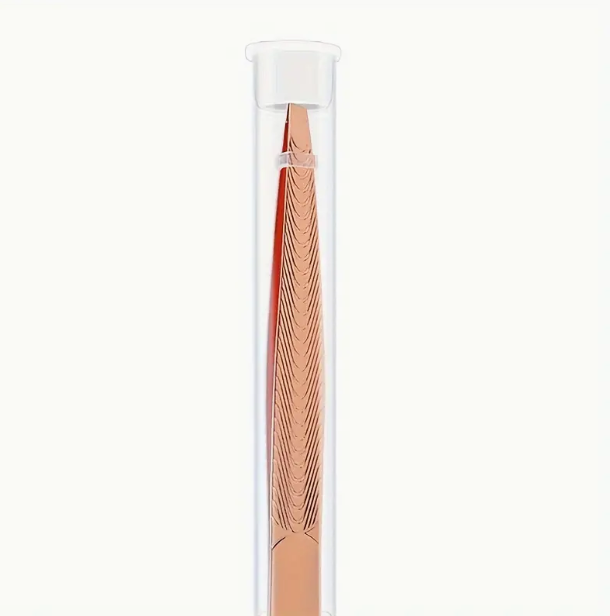 Precision Slanted Tweezers / Rose Gold