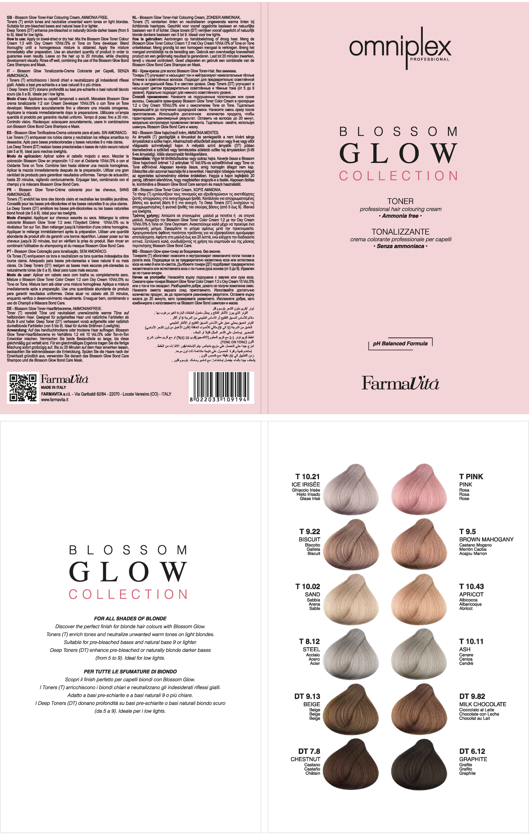 Omni Blossom Glow Colour Chart — AR Distributors
