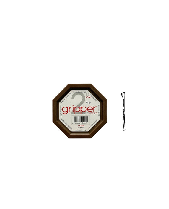 Gripper - BRONZE Medium Bobby Pins 50mm
