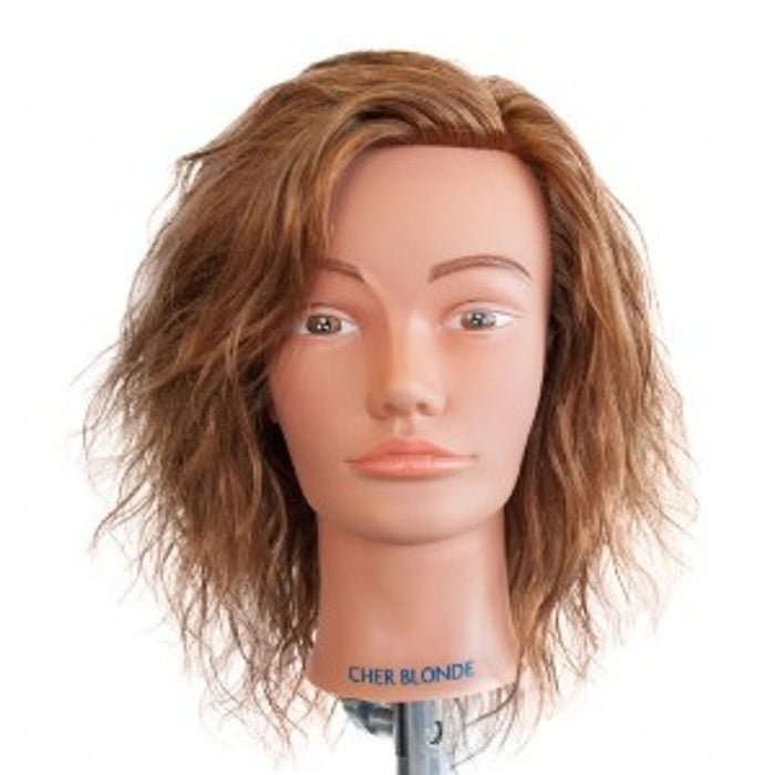 Blonde Cher Short Human Hair Mannequin