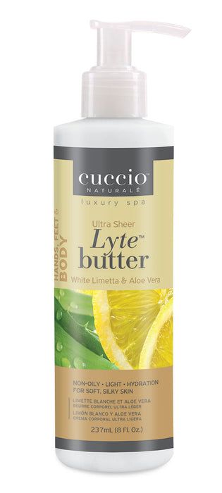 Cuccio - White Limetta & Aloe Vera Lyte Butter 237ml