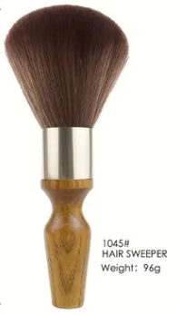 Wooden Handle Neck Duster - Brown