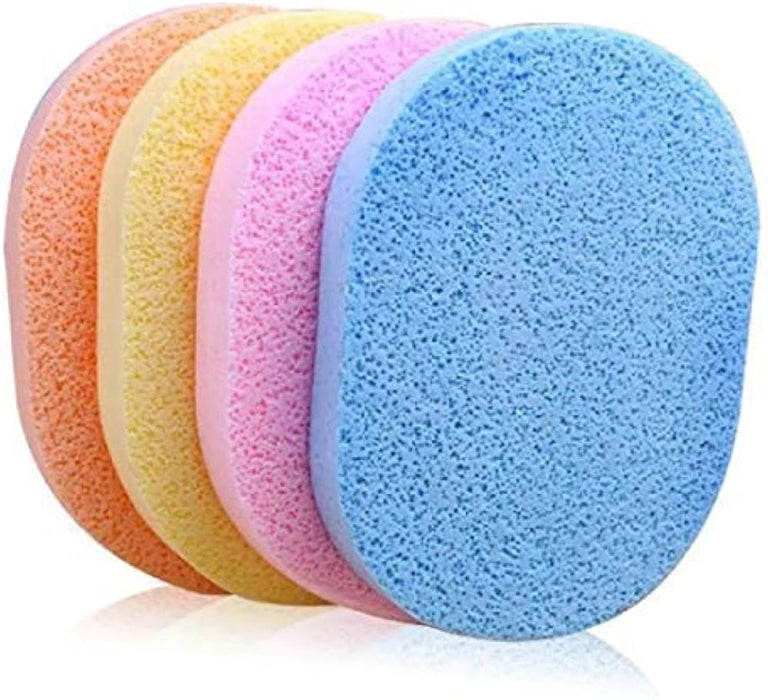 Facial Sponge Large Thin 5 Pk - Multi Colour