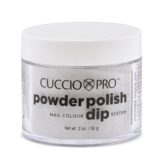 Cuccio Pro - Silver with Rainbow Mica Dip Powder 1.6oz