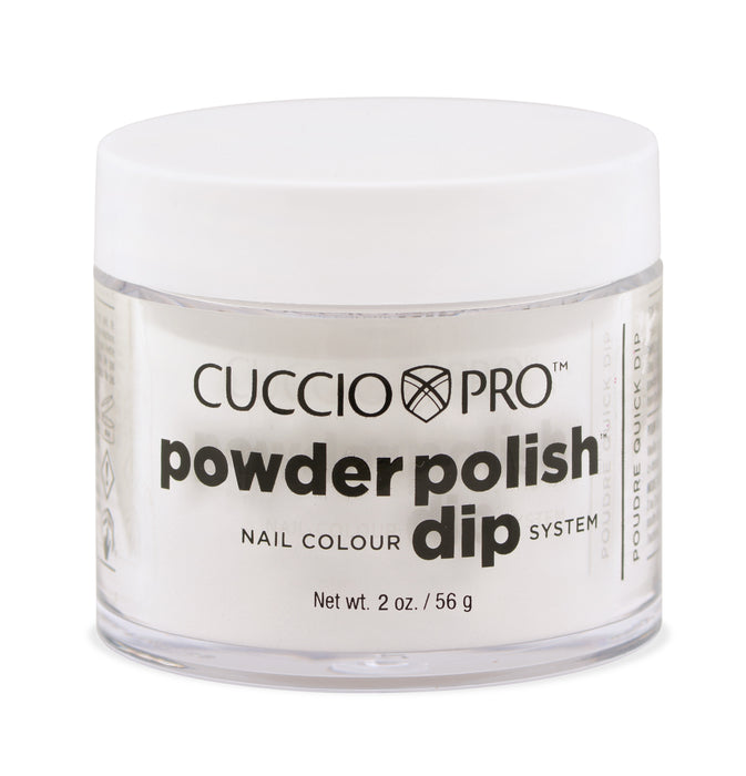 Cuccio Pro - White with Silver Mica Dip Powder 1.6oz
