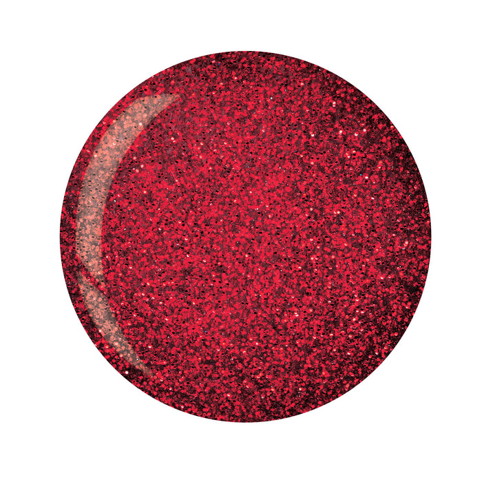 Cuccio Pro - Dark Red Glitter Dip Powder 1.6oz