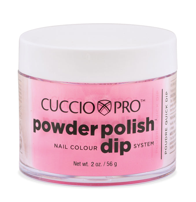 Cuccio Pro - Bright Pink/Gold Mica Dip Powder 1.6oz