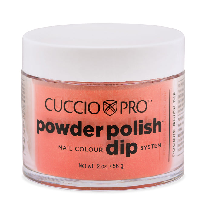 Cuccio Pro - Orange with Gold Mica Dip Powder 1.6oz
