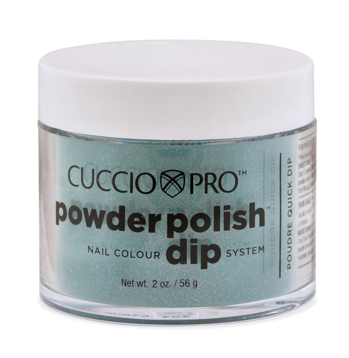 Cuccio Pro - Green Glitter Dip Powder 1.6oz