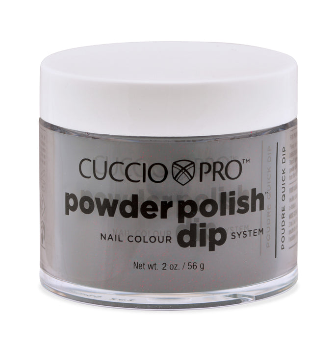 Cuccio Pro - Black & Red Glitter Dip Powder 1.6oz