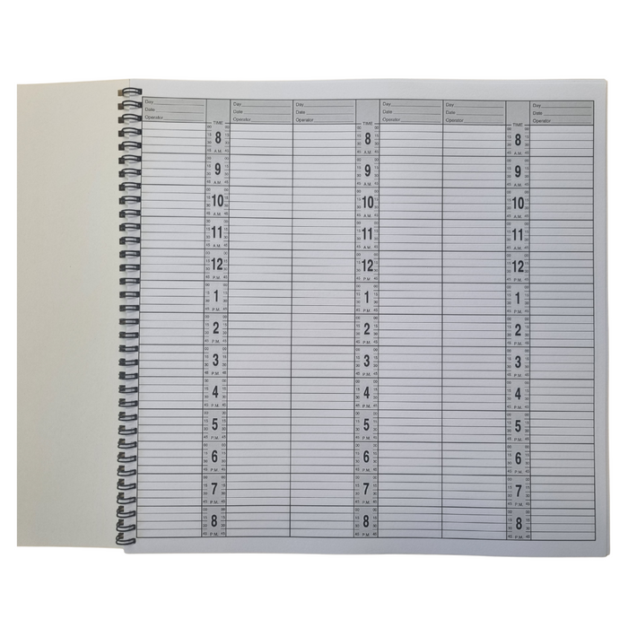 Appointment Book 6 Column B/W