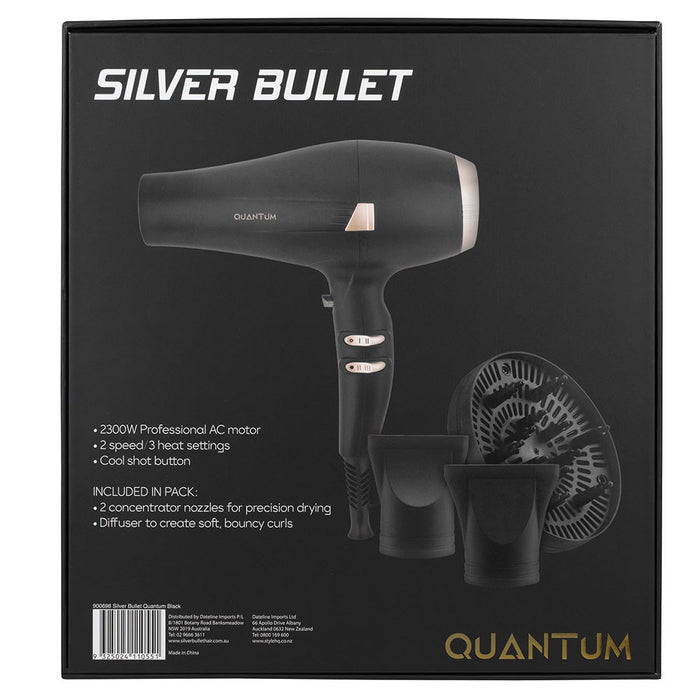 Silver Bullet - Quantum Hair Dryer Black