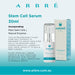 Arbre stem cell serum with packaging on a light blue background