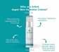 Arbre Super Skin Hydrator Creme with benefits listed on a teal and white background