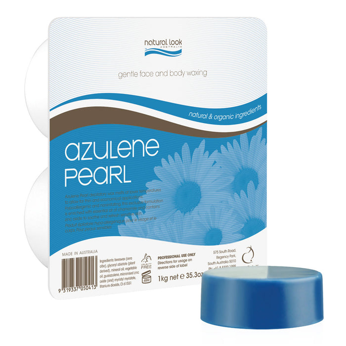 Natural Look - Azulene Pearl Hard Wax 1kg