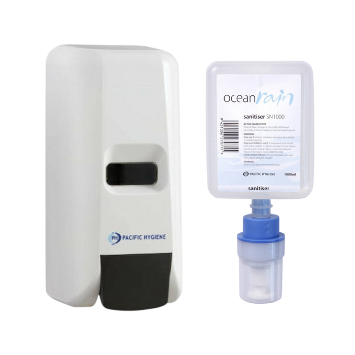 Pacific Hygiene - Sanitizer Dispenser with Free  Refill