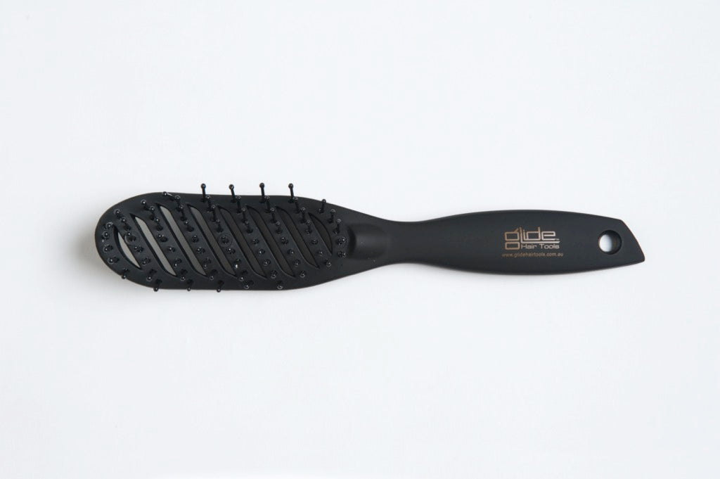Glide - Rubberised Curved Vent Brush