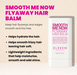 Eleven Australia Smooth Me Now Flyaway Hair Balm packaging with product description on a beige background
