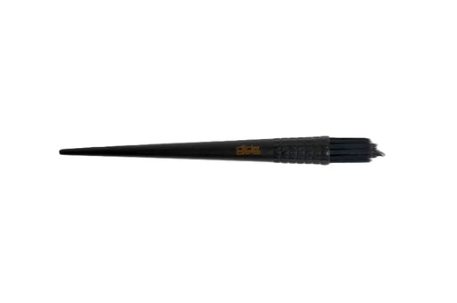 A black fat artist brush with a handle and bristles, designed for hair coloring applications.