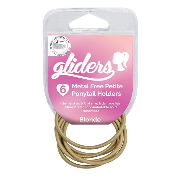 Gliders - Metal Free Hair Ties 6pc / Blonde
