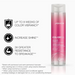 Joico Colorful shampoo bottle with product benefits on a white background