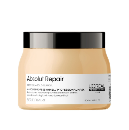 L'Oreal Absolut Repair mask jar on a white background