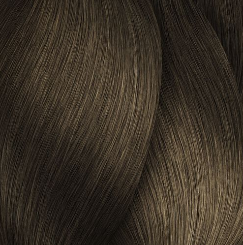 Close-up of dark brown hair strands