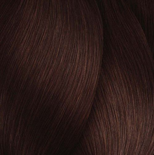 Close-up of dark brown hair strands