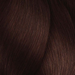 Close-up of dark brown hair strands
