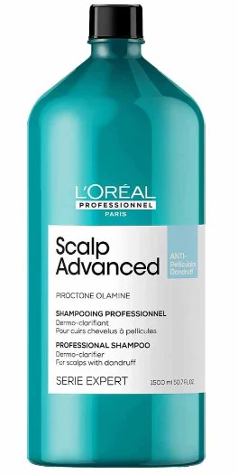 L'Oreal Scalp Advanced shampoo bottle on a white background