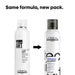 Two bottles of L'Oreal Professionnel Volume Rootlift with text 'Same formula, new pack.'