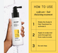 Nioxin scalp care and hair thickening treatment bottle with usage instructions on a yellow background