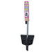 Cleaning set with broom and dustpan on a white background